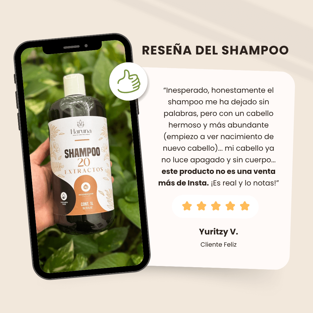 Shampoo 20 Extractos | Regeneración Capilar
