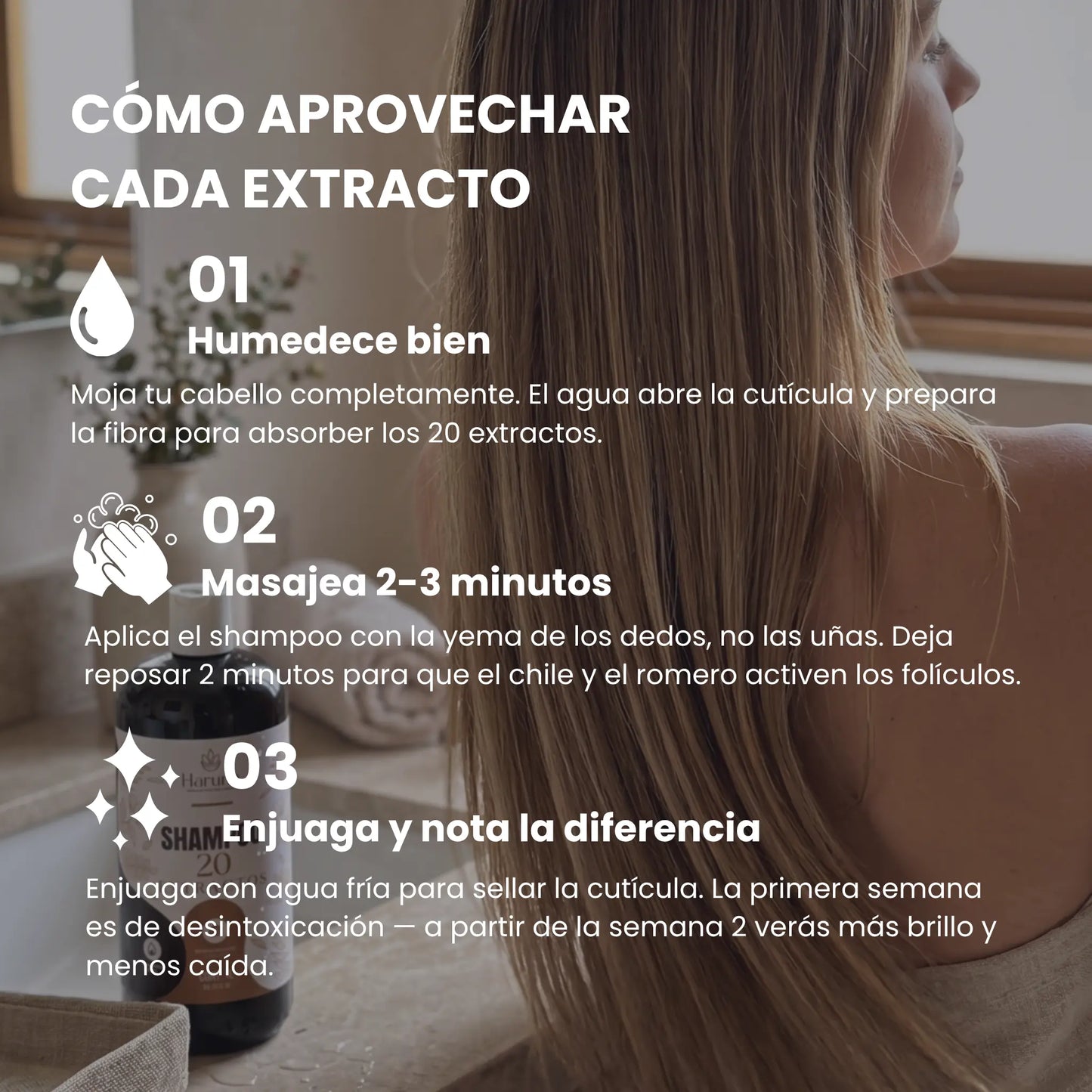 Shampoo 20 Extractos | Detiene la Caída y Activa el Crecimiento